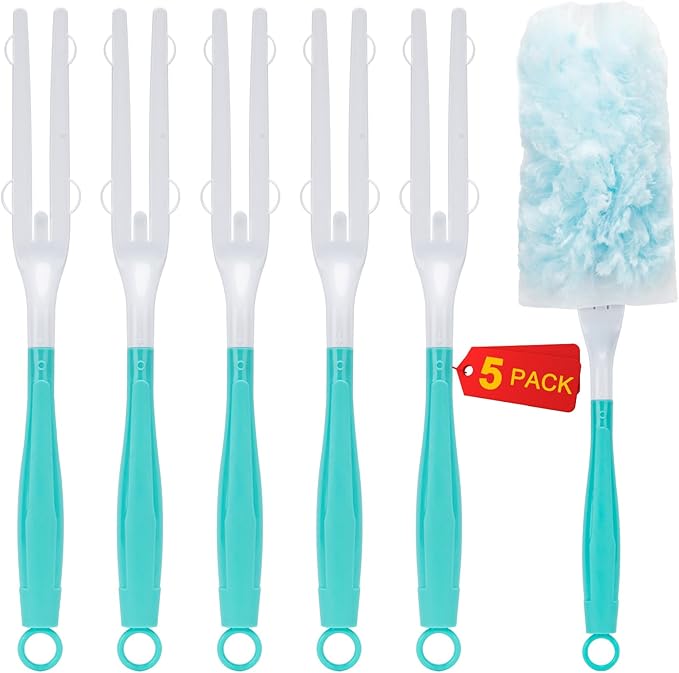 KeFanta 5 Packs Replacement Duster Handles Compatible with Swiffer Dusters (Duster Handle Only)
