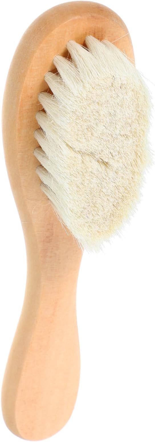 Homoyoyo Natural Boar Bristle Laundry Brush for Delicate Fabrics Soft Brush for Clothes Knitwear and Gentle Cleaning for Stubborn Stains