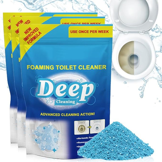 Toilet Cleaner, 2025 Upgrade Multipurpose Toilet Bowl Cleaner Toilets Cleane, Self Activating Powder for Toilets Bowls Cleaning, Powerful Foaming Toilets Bowls Cleaner, Deep Cleaning Tool (4)
