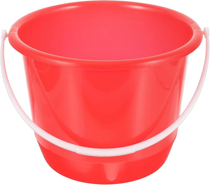 PRETYZOOM Multipurpose Plastic Water Bucket with Handle, 1.3 Gallon Bucket for Home, Gardening, Cleaning, Pet Care, Storage, Durable and Ergonomic Design