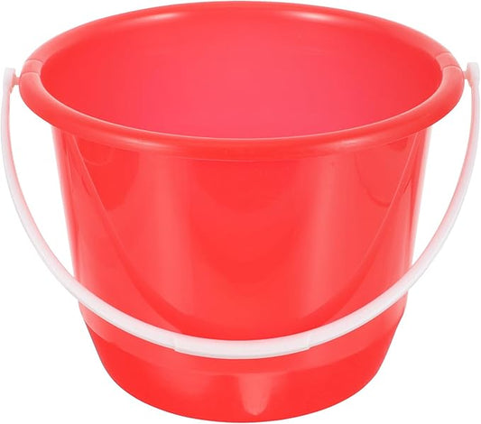 PRETYZOOM Multipurpose Plastic Water Bucket with Handle, 1.3 Gallon Bucket for Home, Gardening, Cleaning, Pet Care, Storage, Durable and Ergonomic Design