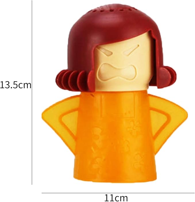 4 Pack Angry Mom Microwave Cleaner Microwave Oven Steam Cleaner Doll Use Water and Vinegar High Temperature Cleaning Kitchen Cleaning Tool for Home and Office