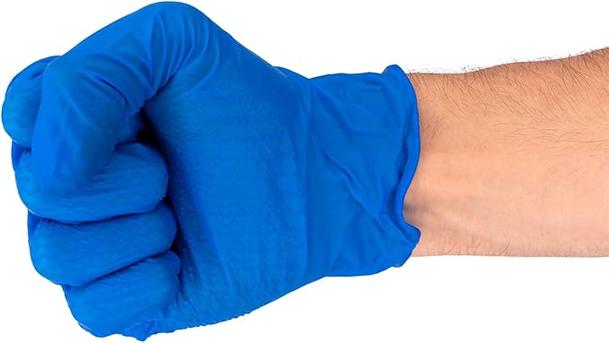 DENCO DISTRIBUTING, INC. Griptensity Biodegradable Textured Nitrile Gloves - Powder & Latex Free - 6MIL - 10 Boxes Per Case