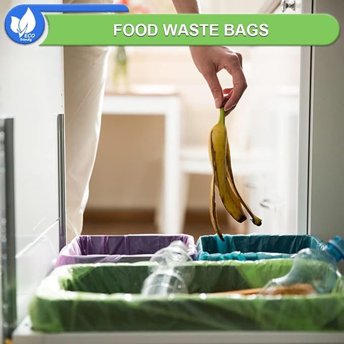 1.5 Gallon Trash Bags Small Bathroom Garbage Bags, Unscented Wastebasket Liners, Strong Kitchen Garbage Bags Colorful Bin Bags for Office, Bedroom,Living Room (5Liter, 120 Counts)