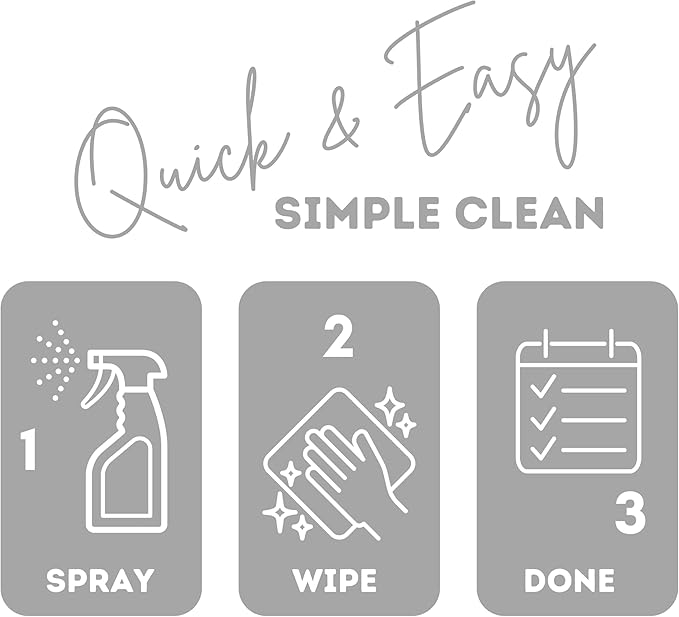 Quick Shine Hardwood Floor Cleaner Daily Care 24oz | Naturally Cleans Dirt & Scuff Marks | Dirt Dissolving, Streak Free, No Rinse & Ready to Use | Spray, Wipe, Done! | Safer Choice Cleaner