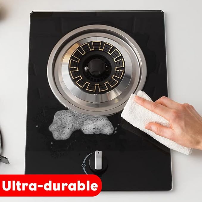 Microfiber Cleaning Cloths Softer Highly Absorbent Reusable 16"x12" Pack of 6 (Green Blue Orange) Lint Free Streak Free for House Kitchen Car Glass Stainless Steel Window