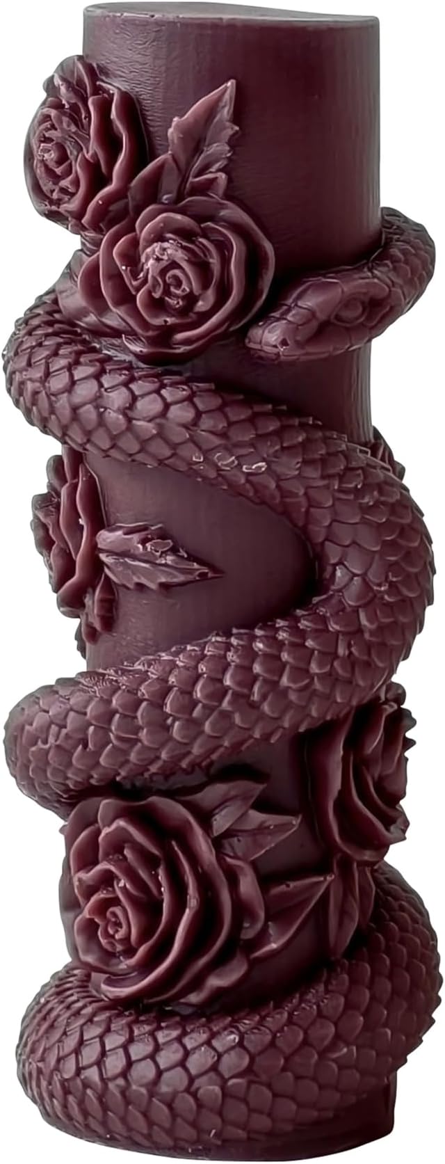 Snake Pillar Molds Animal Resin Mold - Resin Casting Silicone Molds for Home Decor & Candle Making Wave Spiral Mold