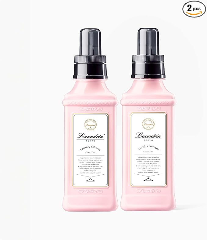Laundrin Laundry Softener Classic Fiore, 2pk - Fabric Softener Liquid - Plant-Based Liquid Softener - Laundry Scent Boosters - Laundry Fabric Softener - Fabric Scent Softener, Health & Household