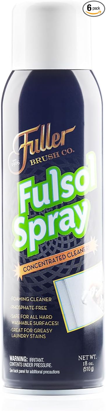 Fuller Brush Fulsol Spray - Heavy Duty Multi- Surface Degreasing Spray For Cleaning Grime & Grease - Commercial Oil Solvent For Laundry, Car Engine, Motorcycle & Kitchen (6 Pack)