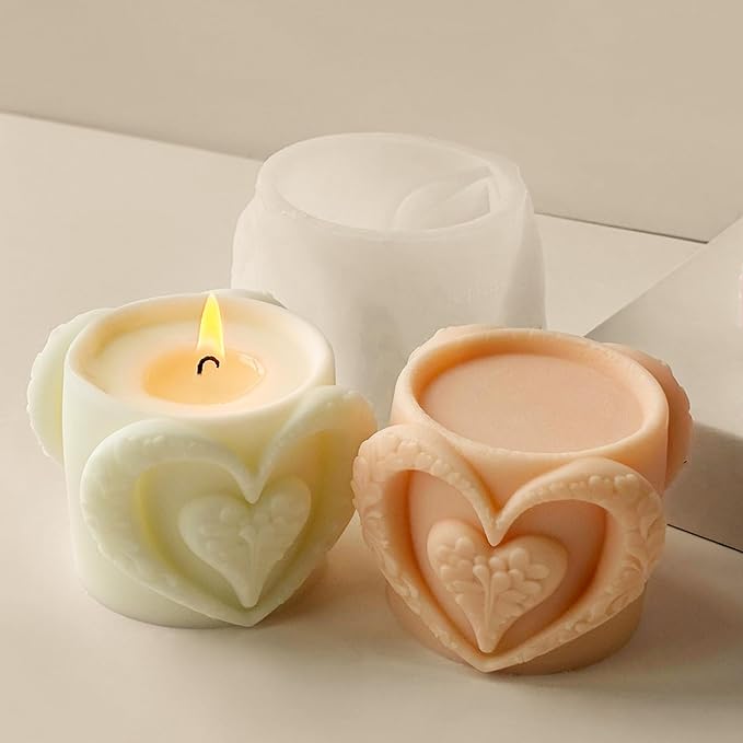 Heart Resin Mold Heart Mold Heart Cup Mold Cup Resin Mold Animal Resin Mold Resin Casting Mold Resin Making Molds Silicone Mold for Candle Home Decorate Mold 3D Animal Mold Candle Making Mold