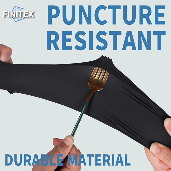 FINITEX Black Nitrile Disposable Medical Exam Gloves - 100/1000 PCS 6.3mil Gloves Powder-Free Latex-Free Food Gloves