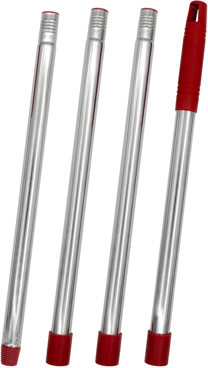 Mop Handle for Ocedar, Spin Mop Handle for O Cedar, 4-Section Mopping Handles Replacement for Ocedar, 30" to 58" Adjustable Stick for O-Cedar, Extra Long Pole Handles for O Cedar