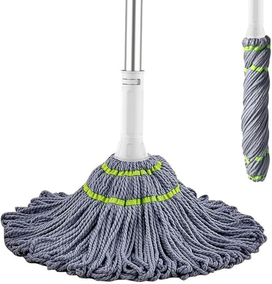 Microfiber Mops for Floor Cleaning, Long Handle Self Wringing Mop, Twist Mop for Tile, Hardwood Floor, Tile, Kitchen, Home, Office