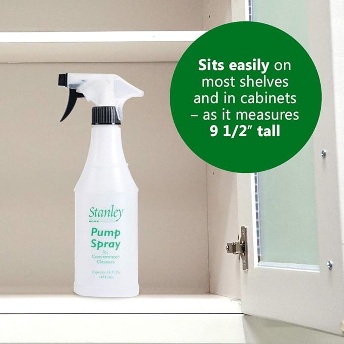 STANLEY HOME PRODUCTS Pump Spray Bottle – Convenient Easy-to-Hold Bottle with Sprayer to Dilute Concentrated Cleaners (1 Spray Bottle)