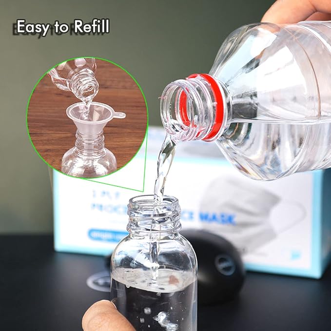 Small Spray Bottles, Hair Spray Bottle 3.5oz/100ml Clear Plastic Fine Mist Travel Size Mini Empty Bottle Set Refillable Reusable Liquid Container for Essential Oils Water Squirt (4 Pack)