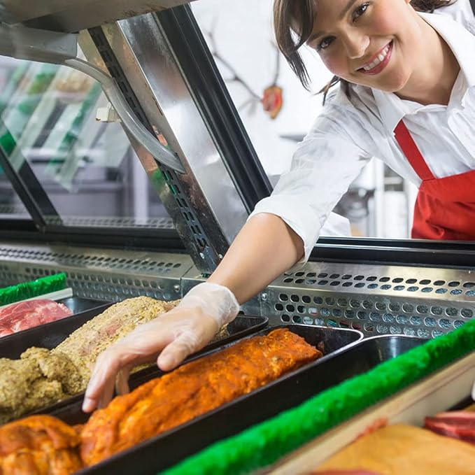 TRONEX 1200 Pack Food Safe Vinyl Gloves and Eco Pack Disposable Gloves Dispensing Box Refillable