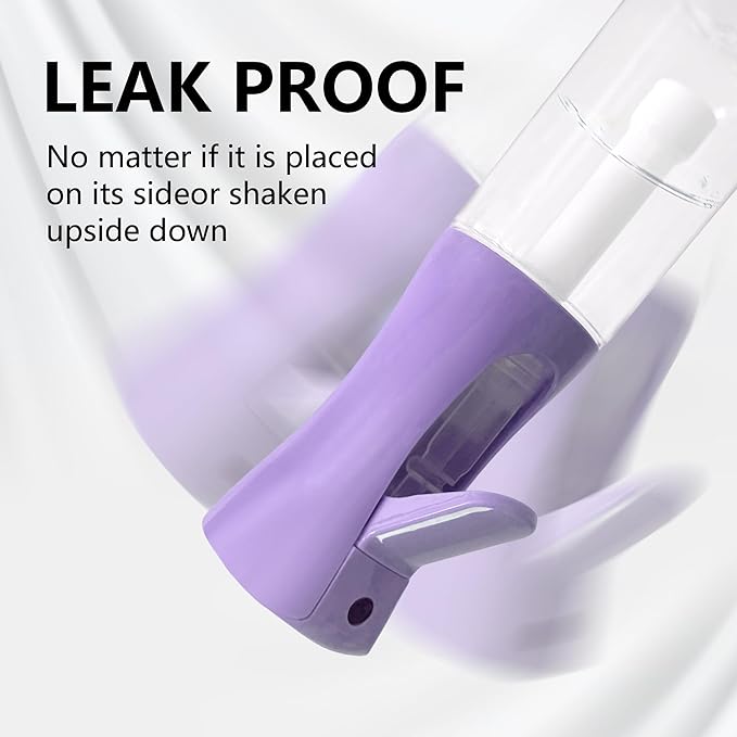 Spray Bottle for Hair Continuous Ultra Fine Mist (200ml) 360° Multi Spray Bottle for Plants, Cleaning, Skin Care Leakproof & Durable 1 Pack