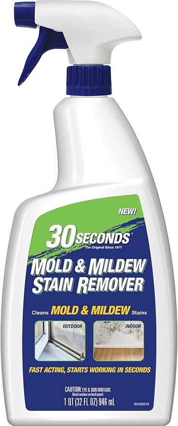 30 SECONDS Mold & Mildew Stain Remover Spray- Indoor & Outdoor Use