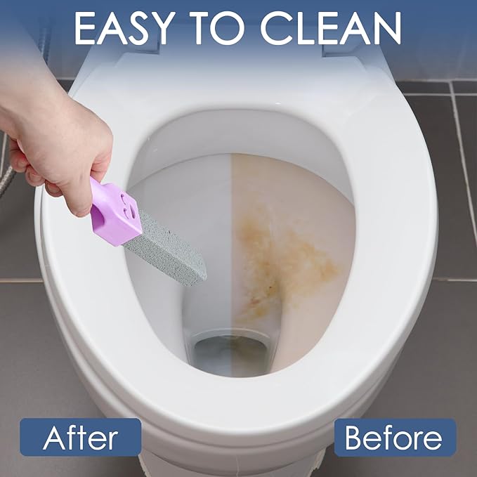 36 Pack Pumice Stone Toilet Bowl Cleaner with Handle Pumice Stone for Cleaning Toilets, Stove, Bathtubs, Grills, Swimming Pools, Sinks Pumice Stone Stick Powerfully Cleans Hard Water Rings