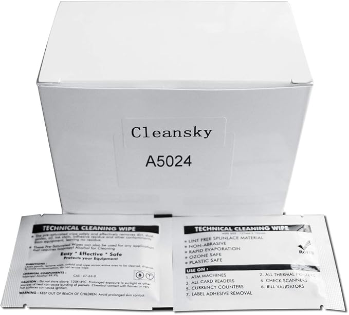 99.9% Technical Prep Pads, 5"×6" Multi-Purpose Large Non Woven Handy Wipes Cleaning for Surfaces/Electronics/Industrial/Thermal Paste Remover, etc, 40/Box