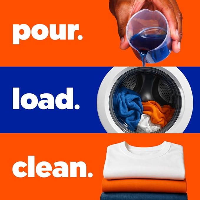 Tide Liquid Laundry Detergent, Original Scent, 125 fl oz, 100 Loads, Boosted Clean Even in Cold Water with Concentrated Washing Soap
