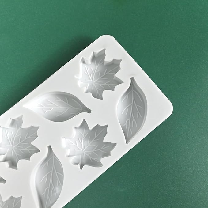 mostsom Silicone Maple Leaf Mold Mousse Molds Non-Stick Baking Mould for Chocolate, Cake, Jelly, Truffle & Ice Cube - Easy Release for Baking, Candy, Dessert Making (C_ Maple Leaf)