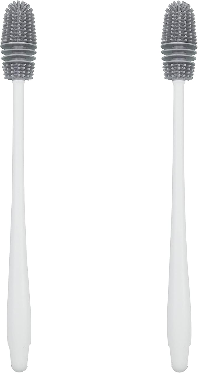 PHYEX 2 Packs Long Handle Bottle Brushes, Water Bottle Cleaner for Washing Narrow Neck/Mouth Bottle
