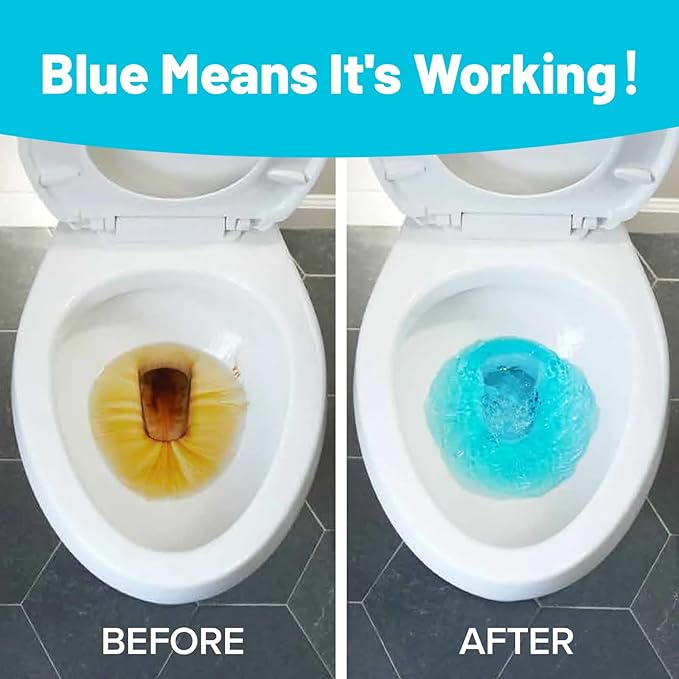 Krazy Klean Toilet Cleaner, Upgraded version，Automatic Long-Lasting Blue Toilet Cleaner, Makes It Look New