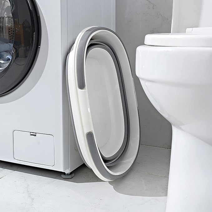 Large Collapsible Bucket 4.2 Gallon (16L) for House Cleaning, Camping, and More - Space Saving, Multiuse Water Bucket for Cleaning Mop - Lightweight and Portable (Blue)