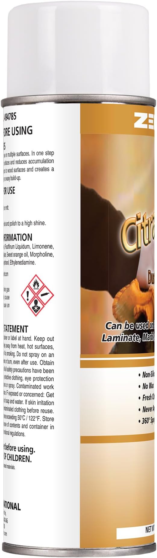 CitraShine All Surface Duster & Polish - Multi-Surface Dusting and Wood Polish Spray | Dust Repellent | Fresh Citrus Scent | No Waxy Build-up | 360° Spray Valve | 18 oz (2 Pack) | Made in USA