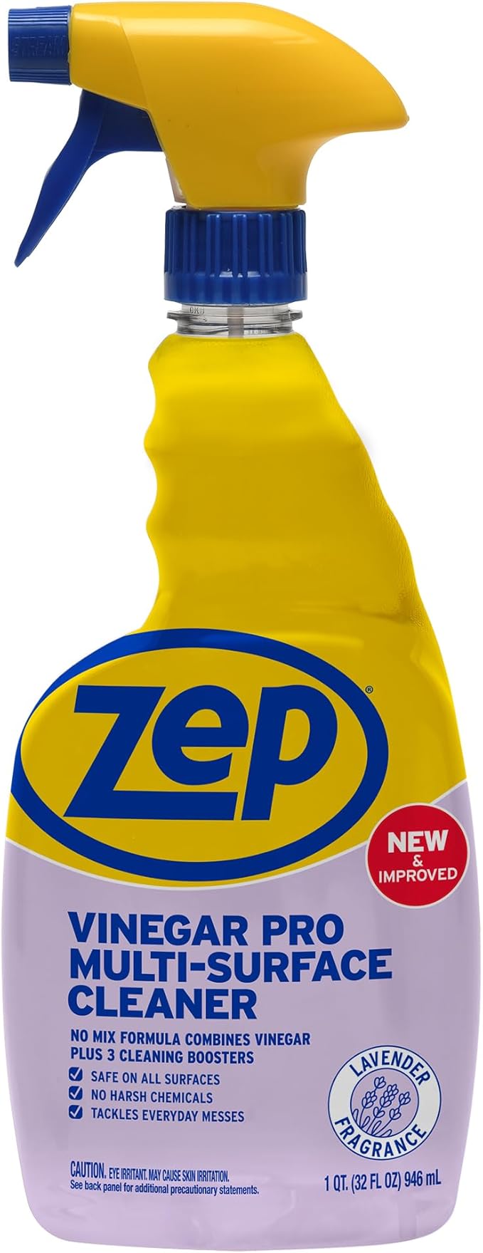 Zep All-Purpose Cleaner with Vinegar Added - 32 Ounces (Case of 4) R48432 - Industrial Grade Cleaner