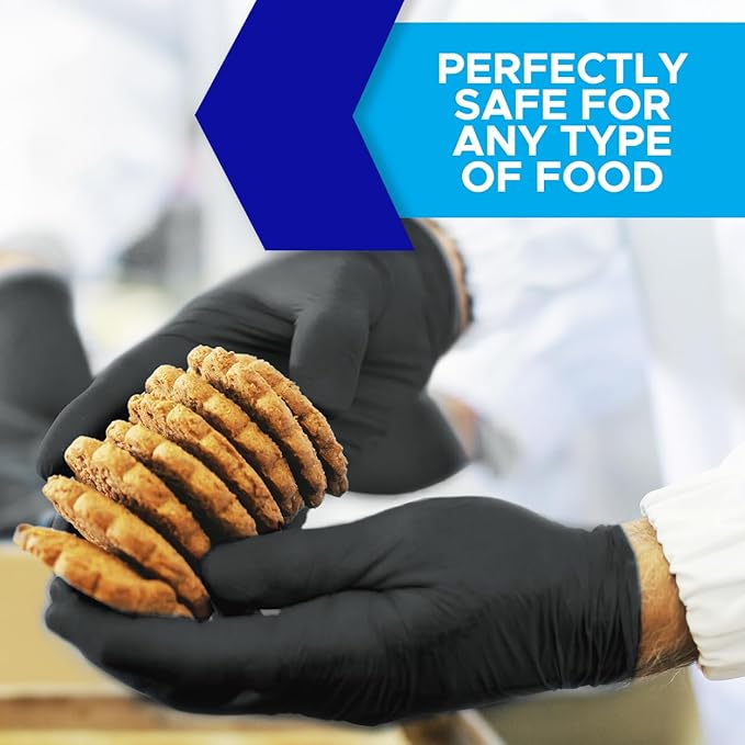 Nitrile Exam Gloves, Latex-Free Powder-Free Non-Sterile Disposable Gloves, For Medical, Cleaning, And Kitchen Prep