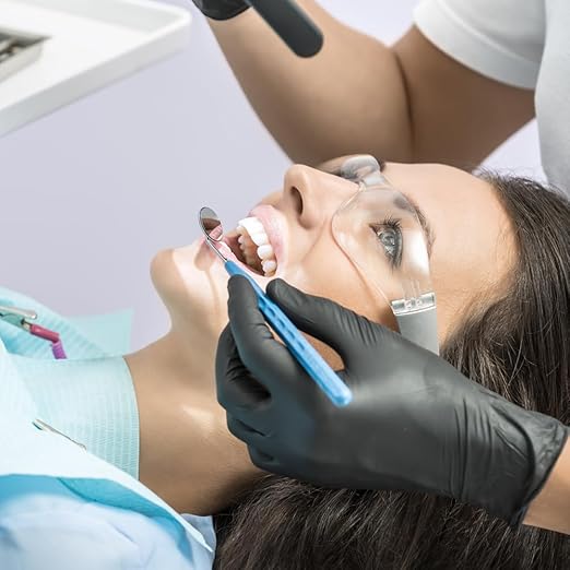 ForPro Disposable Nitrile Exam Gloves, Medical Grade, 4 Mil Extra Protection, Powder-Free, Latex-Free, Non-Sterile, Food Safe, Black, X-Large, 100-Count