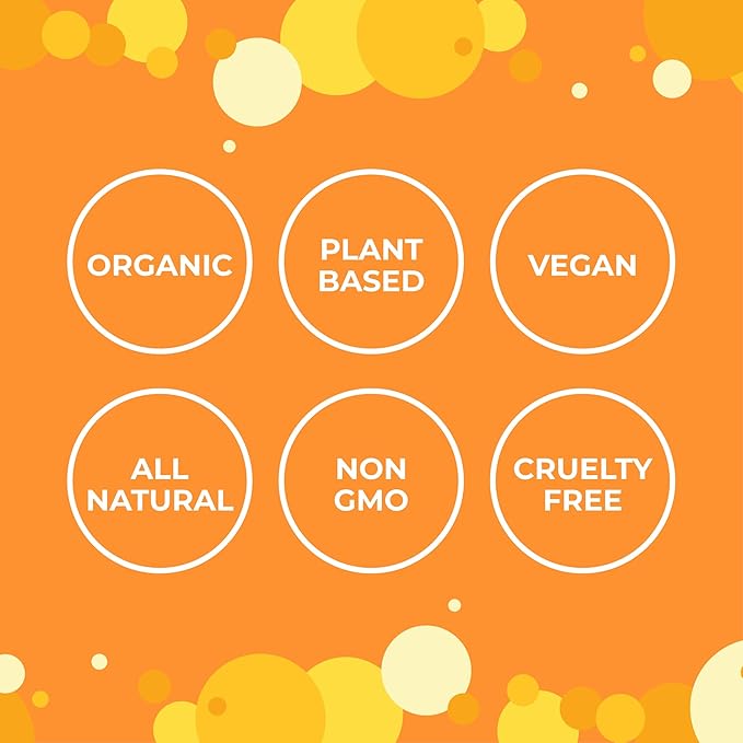 Liquid Dish Soap – EcoGarantie Certified, 100% Plant-Based Formula, Made with Organic Ingredients, Scented with Organic Orange Essential Oil – 24.6 fl oz (730 mL), Pack of 3