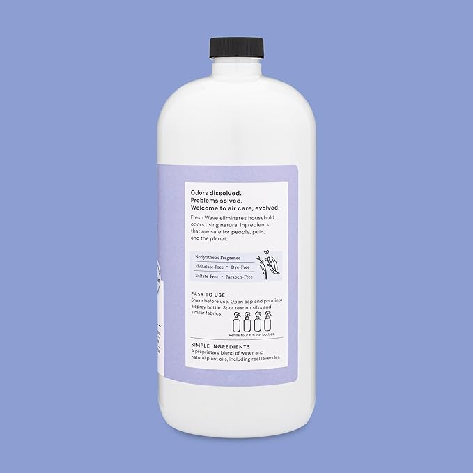 Fresh Wave Lavender Scent Odor Eliminator Spray & Air Freshener Refill, 32 fl. oz.