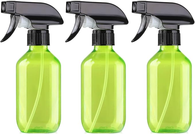 Bynccea Plastic Spray Bottles 2 Packs - 10 oz/300 ml Empty Water Spray Bottles - BPA Free Plastic Refillable Containers for Hair, Gardening, Plants