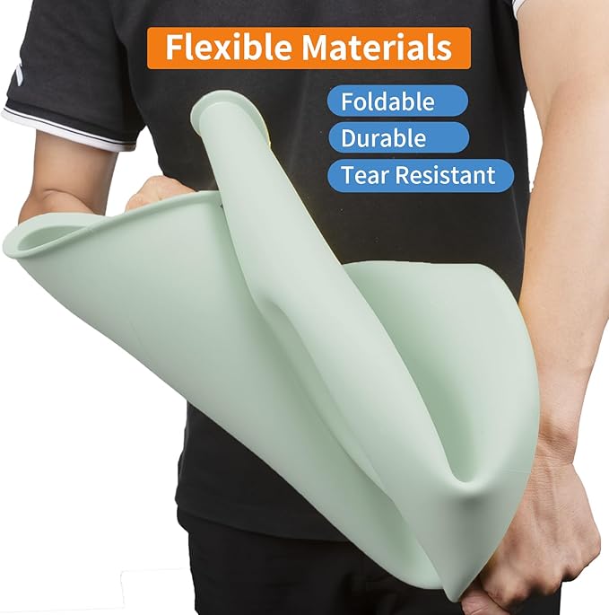 5 Gallon Silicone Bucket Liner - Reusable Measuring Mixing Liner for Concrete, Mortar, Grout, Paint - Food Grade Non-Stick with Measurement Marks - Easy to Clean & Durable (Light Green)