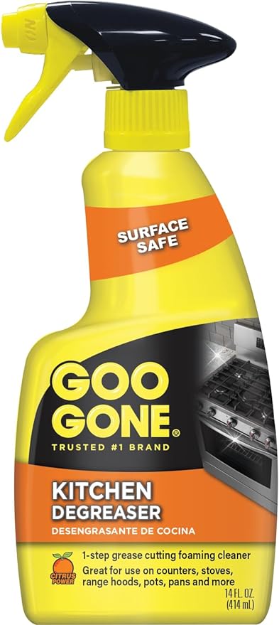 Goo Gone Degreaser - Removes Kitchen Grease, Grime and Baked-on Food - 14 Fl. Oz. - 2047