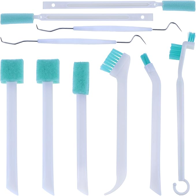 Small Cleaning Brush Set for Household, Car Vent Detailing Cleaning Stick, Humidifier Groove Bottle Gap Cleaning Tool, Crack Crevice Cleaner for Door Window Track Faucet Croner Hard Tight Spaces