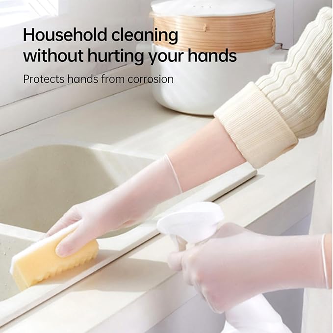 Jointown Vinyl Gloves, Disposable Cleaning, Powder Free, Latex Free, Non-Sterile Protective Glove, Gloves for Cooking