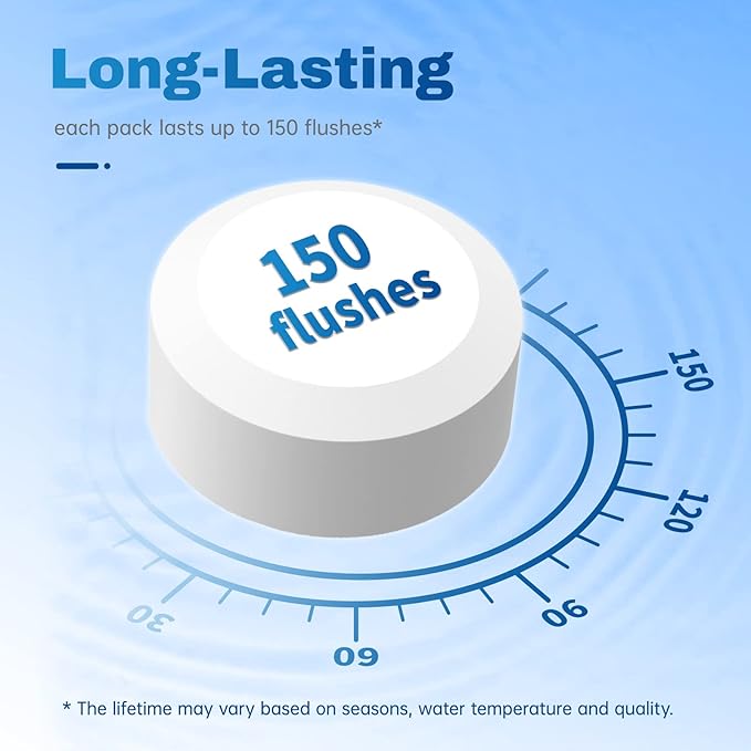 Vacplus Toilet Bowl Cleaner Tablets 30 PACK, Automatic Toilet Bowl Cleaners with Bleach for Deodorizing and Descaling, Bathroom Cleaner Against Tough Stains