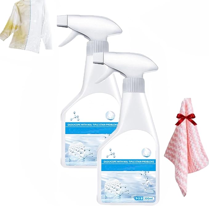 Wondolla Stain Remover, Laundry Stain Remover Emulsifier, Dry Clean-on-the-Go Spray No Water