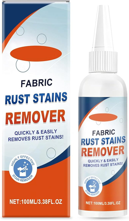 Fabric Rust Remover For Clothes, Strong And Effective Rust Stain Remover For Fabric, Garments & Washable Textiles, 3.38 FL.OZ