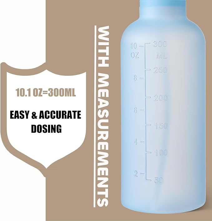 Spray Bottles, Small Water Spray Bottle for Hair Cleaning Plants Pet, Mist/Stream Adjustable, BPA-free Plastic Spray Bottle 10 oz (300ml), Squirt Bottle 2 Pack