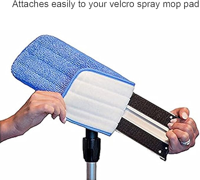 8 Pack Microfiber Spray Mop Replacement Heads for Wet Dry Mops, Premium Floor Cleaning Pads, Reusable Replacement Refills Compatible with Bona Floor Care System - Blue