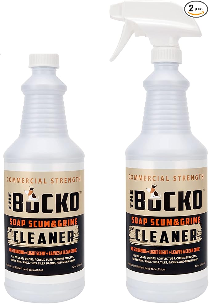 Soap Scum and Grime Cleaner 32 oz with Sprayer plus 32 oz refill (no sprayer) Combo