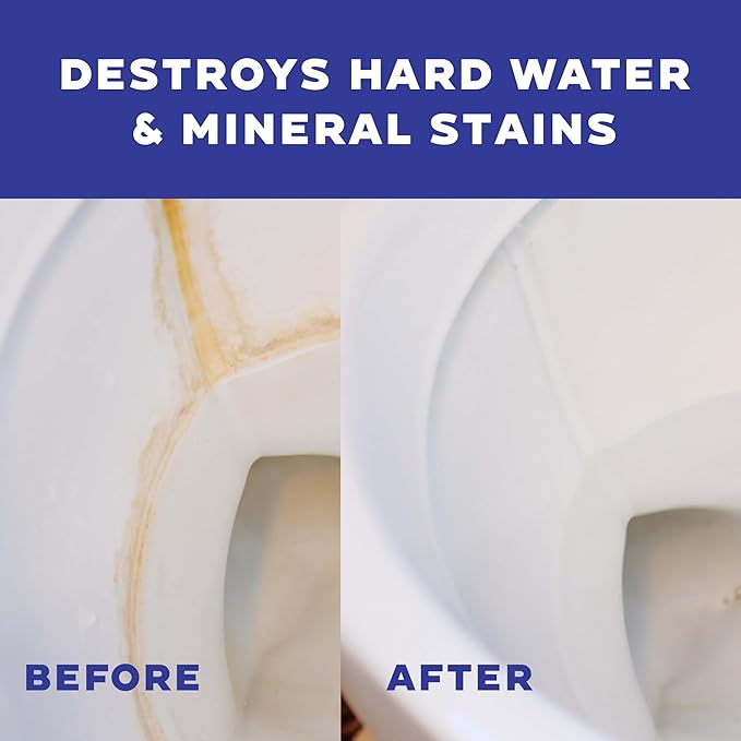 Don Aslett Safety Foam Toilet Bowl Cleaner (32 Oz Bottle, Pack of 2) Acidic Detergent and Deodorizer | Cleans Hard Water and Mineral Stains in Porcelain Toilets