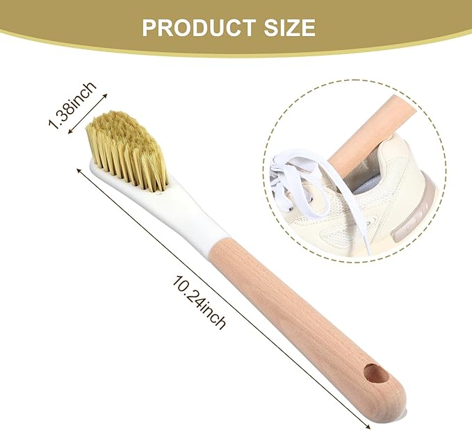Soft Bristle Laundry Brush for Stain Removal, Multi-Purpose Scrub Brushes for Cleaning Clothes and Shoes, Portable Stain Brush with Long Handle, Suitable for Laundry and Fabric Care