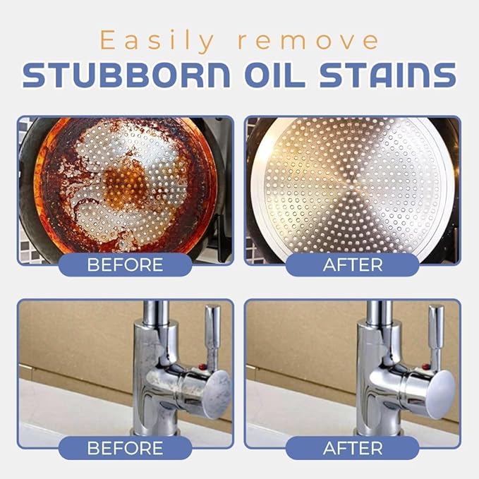 Super Strong Kitchen Cleaner Powder,Heavy Kitchen Duty Degreaser, 2024 Powerful Kitchen All-purpose Powder Cleaner Stainless Steel Cleaning,Powerful Kitchen all Purpose Powder Cleaner-7OZ (1PCS)