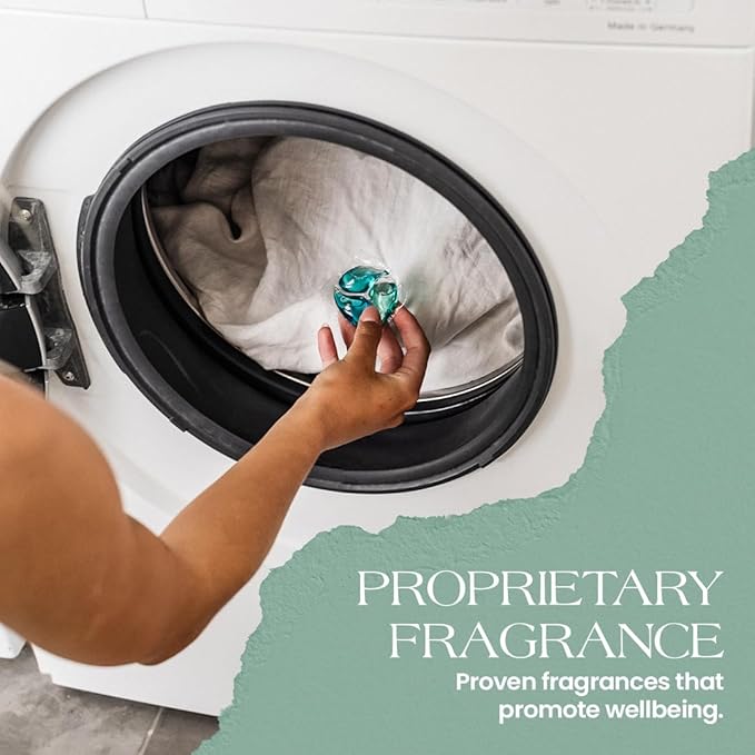 MNML Citrus Laundry Pods designed for Vitality & Wellbeing, Eco-Friendly Natural Laundry Detergent Pods for Sensitive Skin. No Waste, No Plastic, Natural Bio-Enzymes, Luxury Fragrance, 30ct Capsules